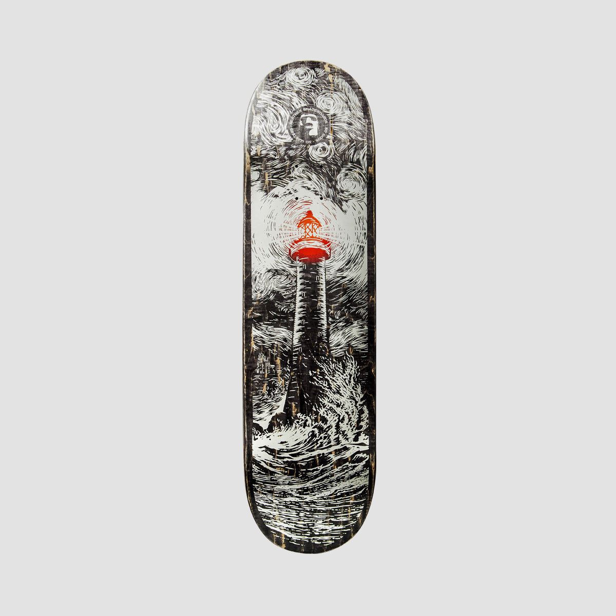 Heathen Lighthouse On Roundhead Skateboard Deck - 8.75"