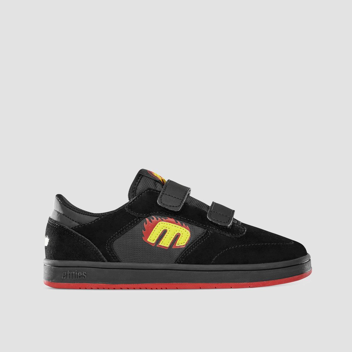 Etnies Windrow X Santa Cruz Shoes - Black/Red/Black - Little Kids