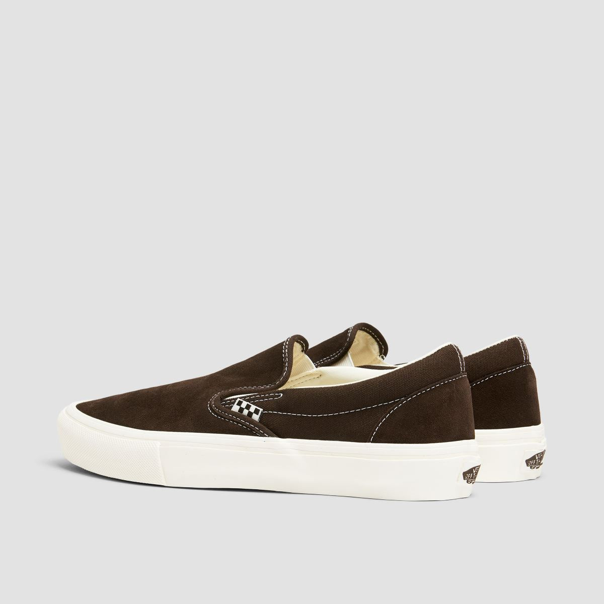 Vans Skate Slip-On Shoes - Chocolate Brown