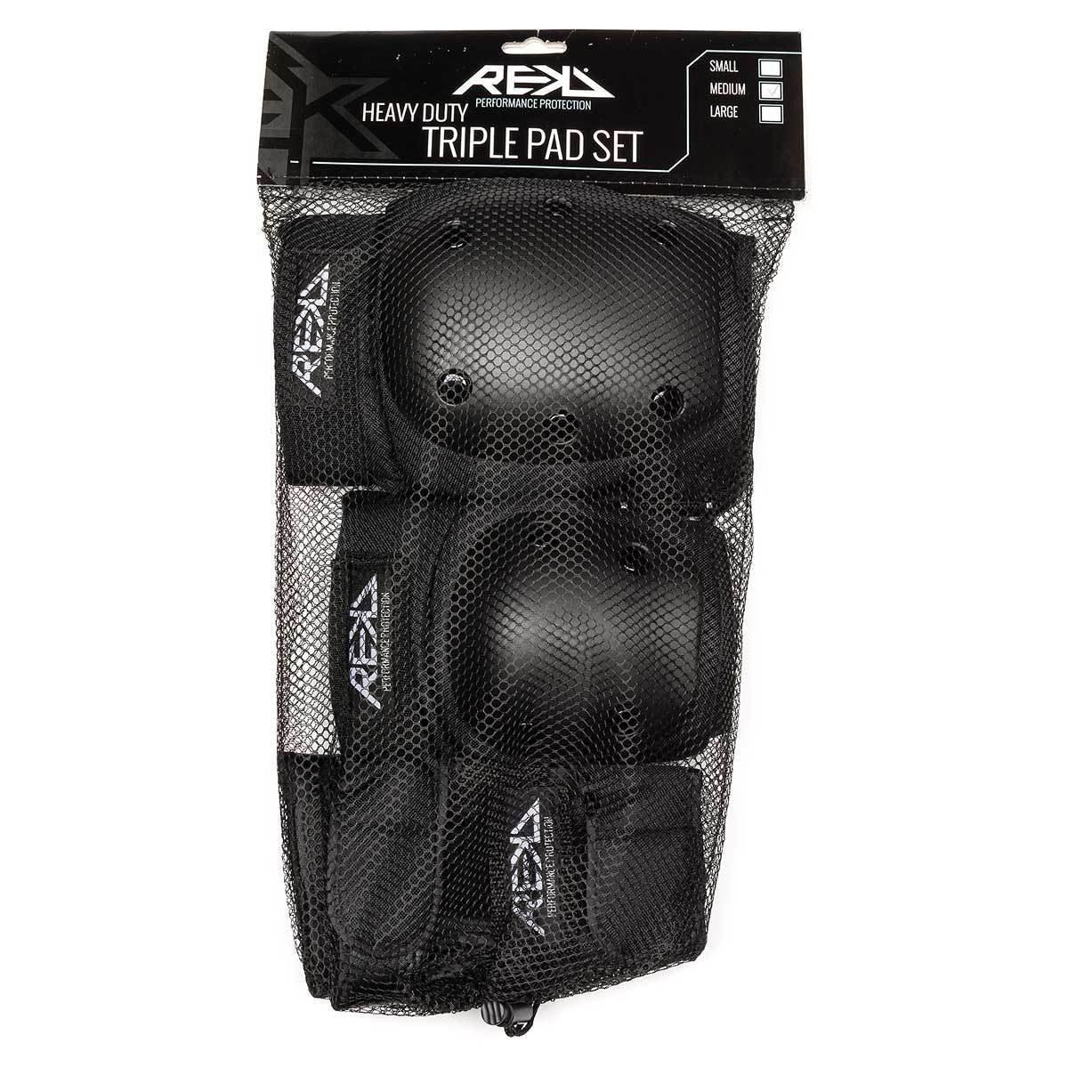 REKD Heavy Duty Triple Pad Set Black