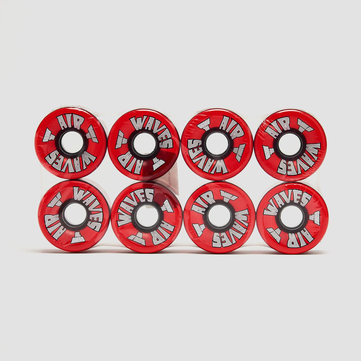 Air Waves USA 78a Quad Wheels x8 Clear Red 65mm