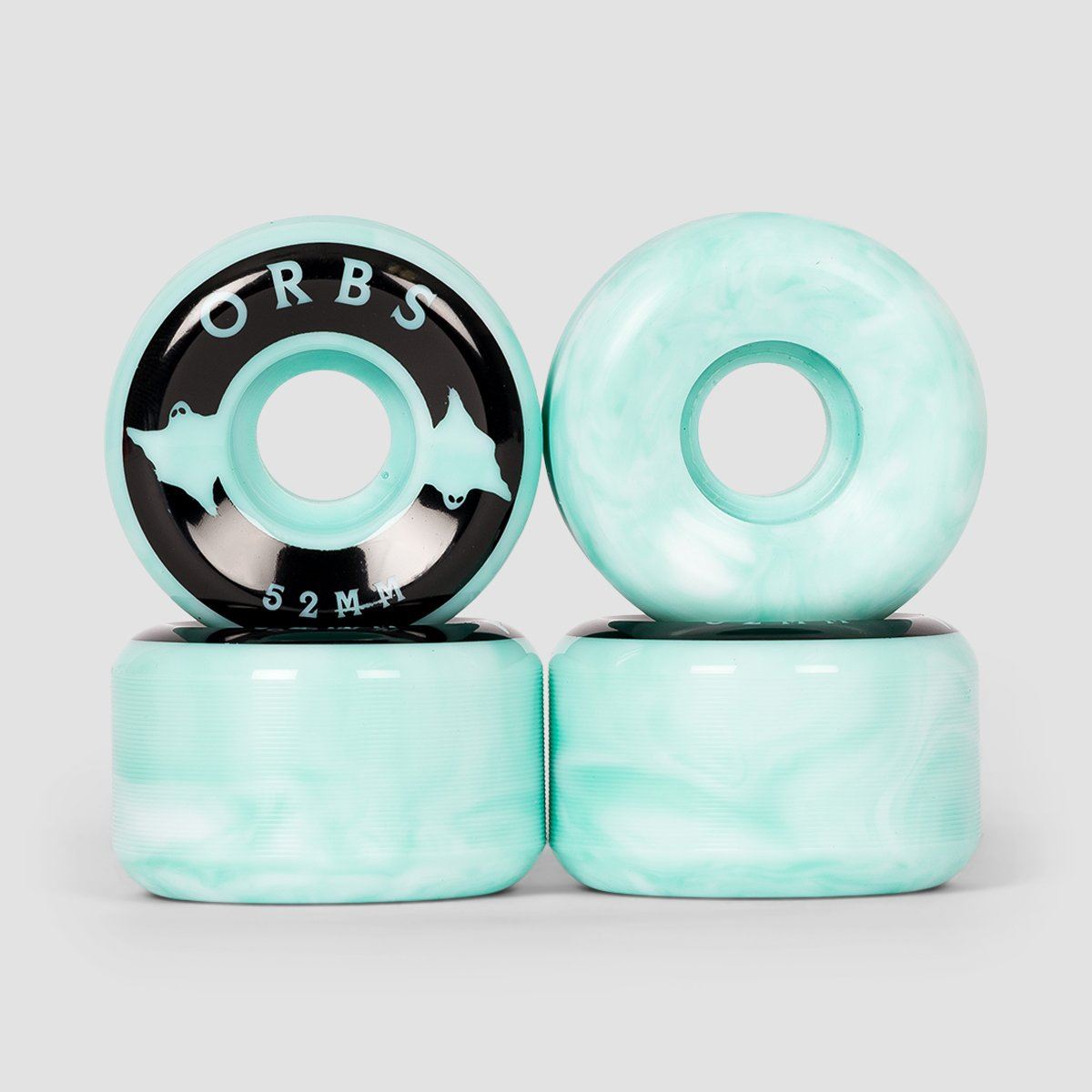 Welcome Orbs Specters Swirls 99A Skateboard Wheels Teal/White Swirl 52mm