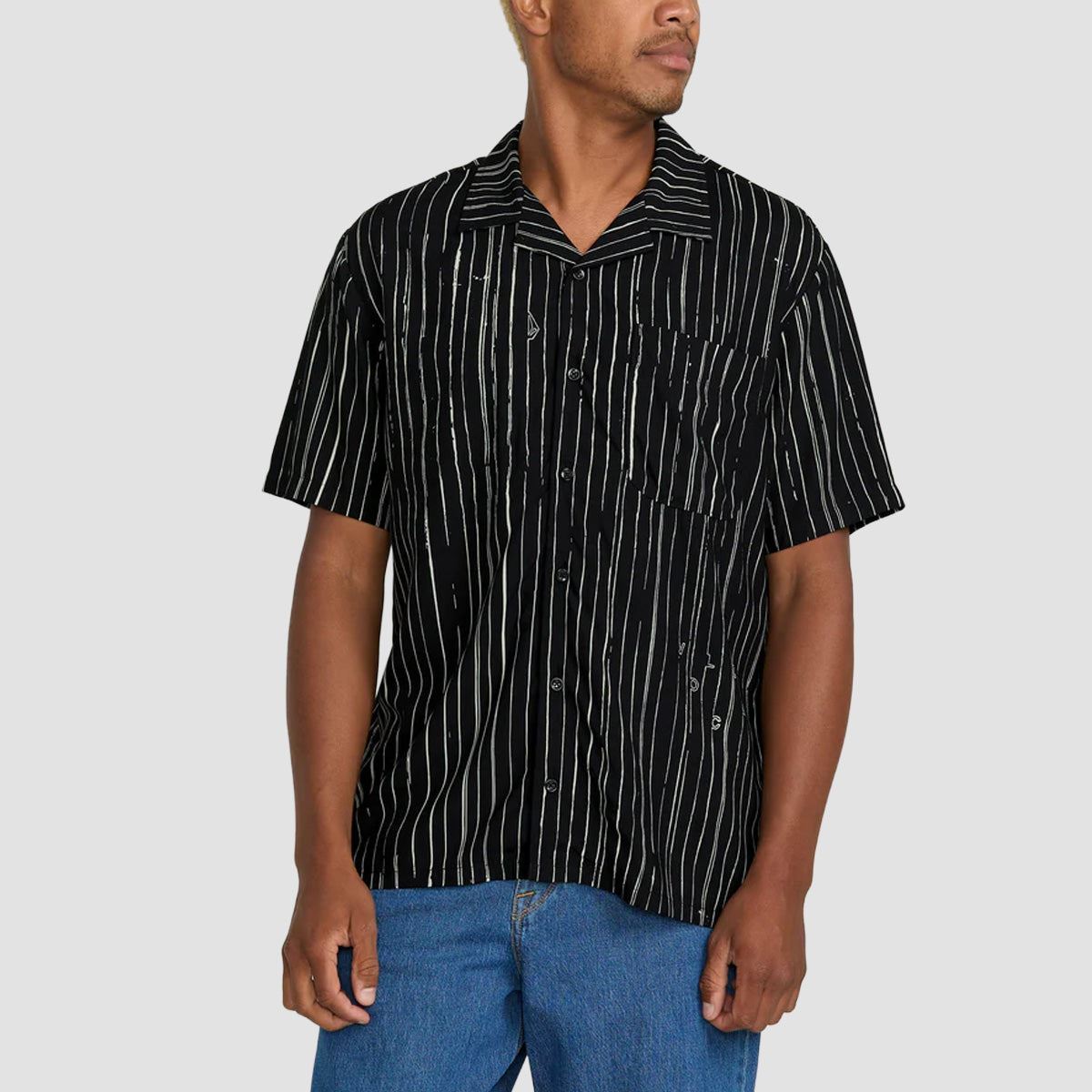 Volcom Mistostone Short Sleeve Shirt Black White