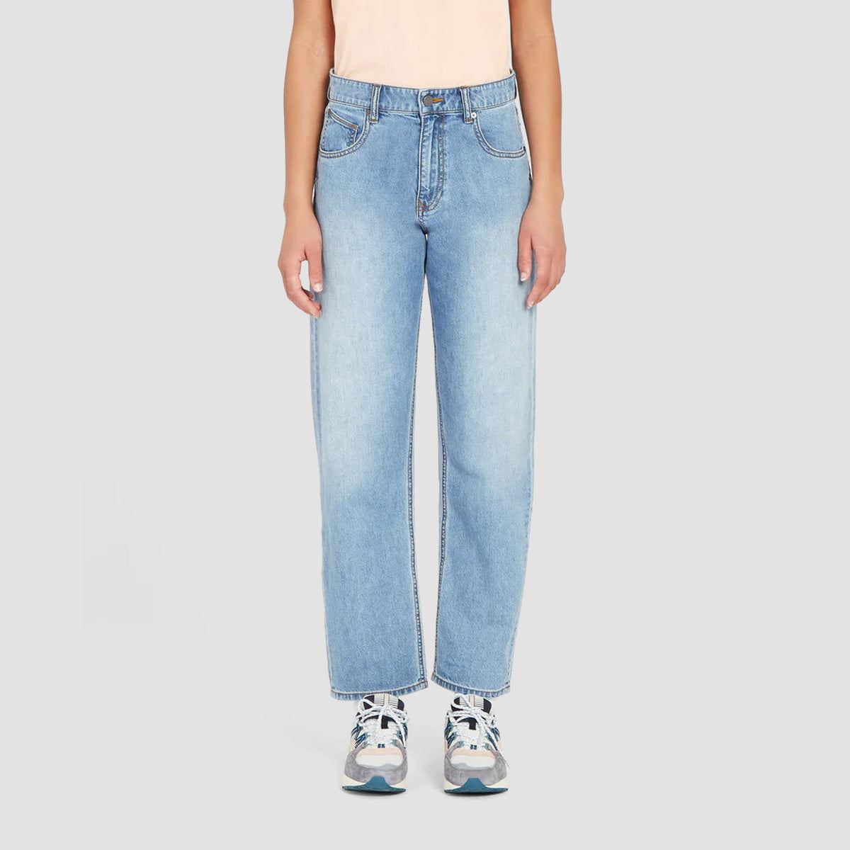 Volcom Daddio Relaxed Fit Jeans Vintage Blue - Womens