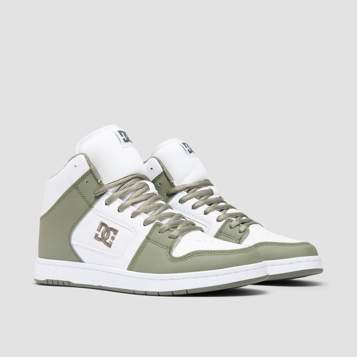 DC Manteca 4 High Top Shoes - White/Olive