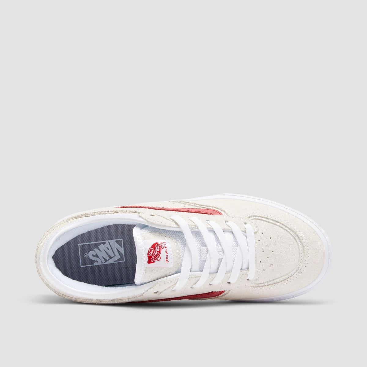 Vans Rowley Classic Shoes - White/Racing Red - Kids