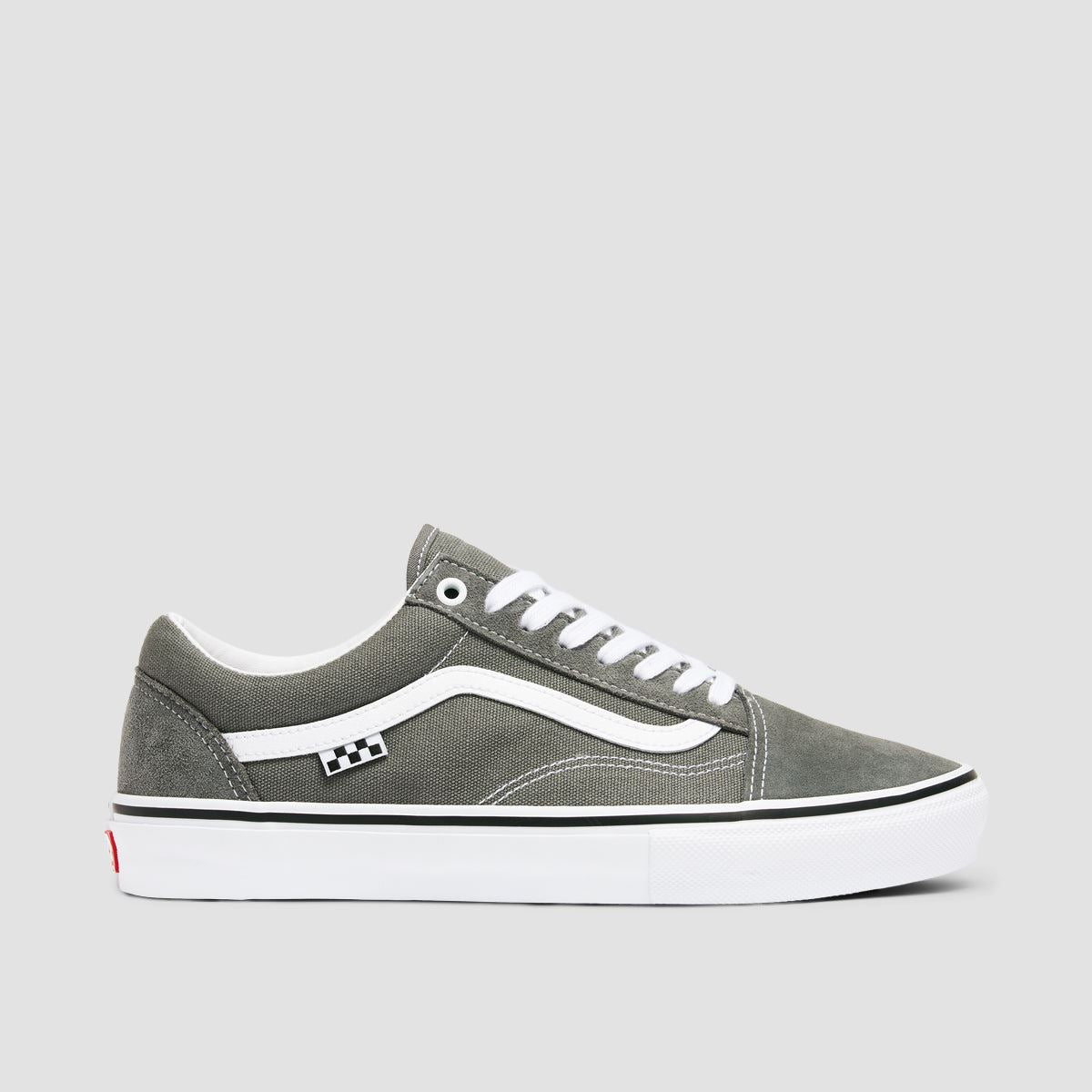 Vans Skate Old Skool Shoes - Pewter/White