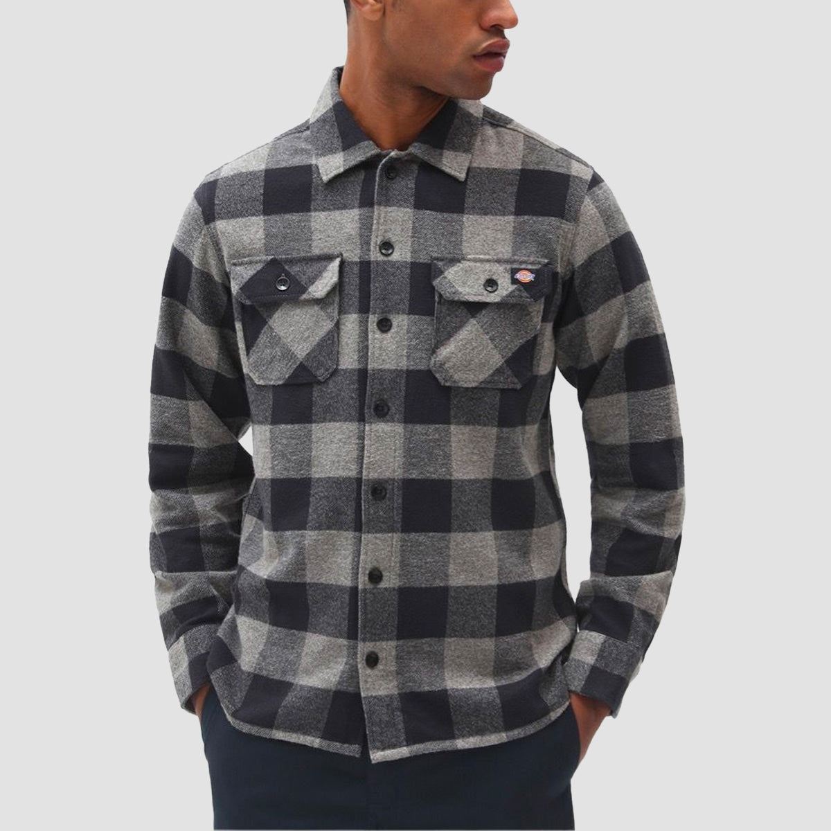 Dickies New Sacramento Longsleeve Shirt Grey Melange