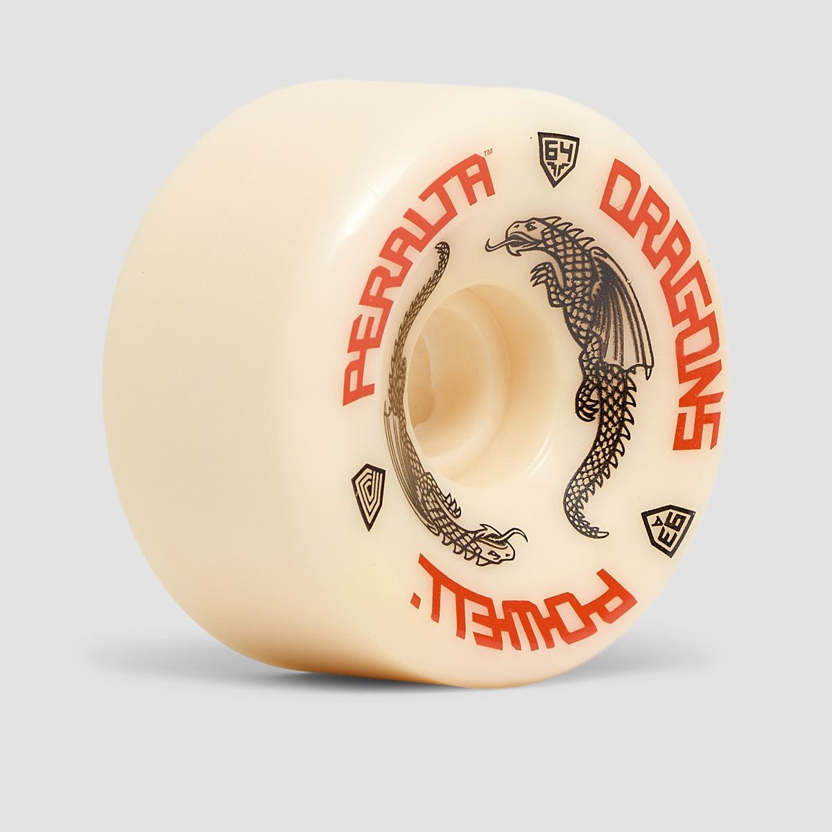 Powell Peralta Dragon Formula 93A Skateboard Wheels Off White 64x36mm