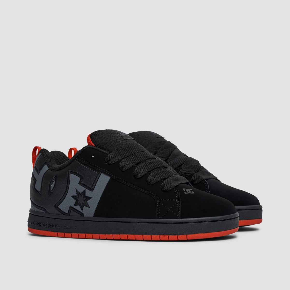 DC Court Graffik SQ Shoes - Black/Grey/Red