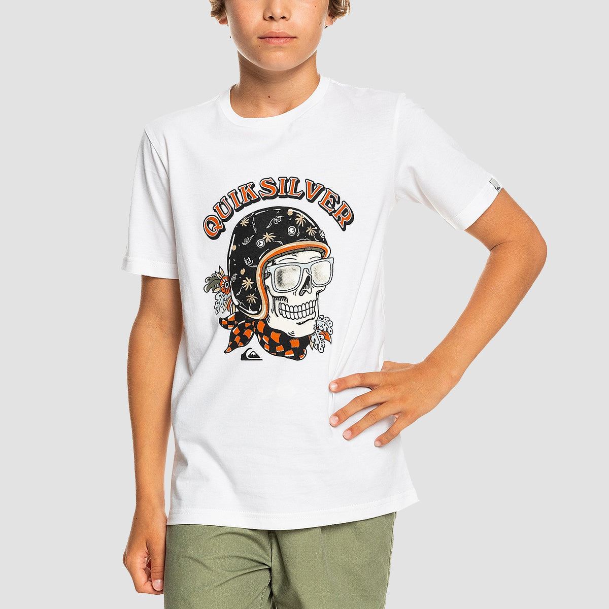 Quiksilver Skull Trooper T-Shirt White - Kids