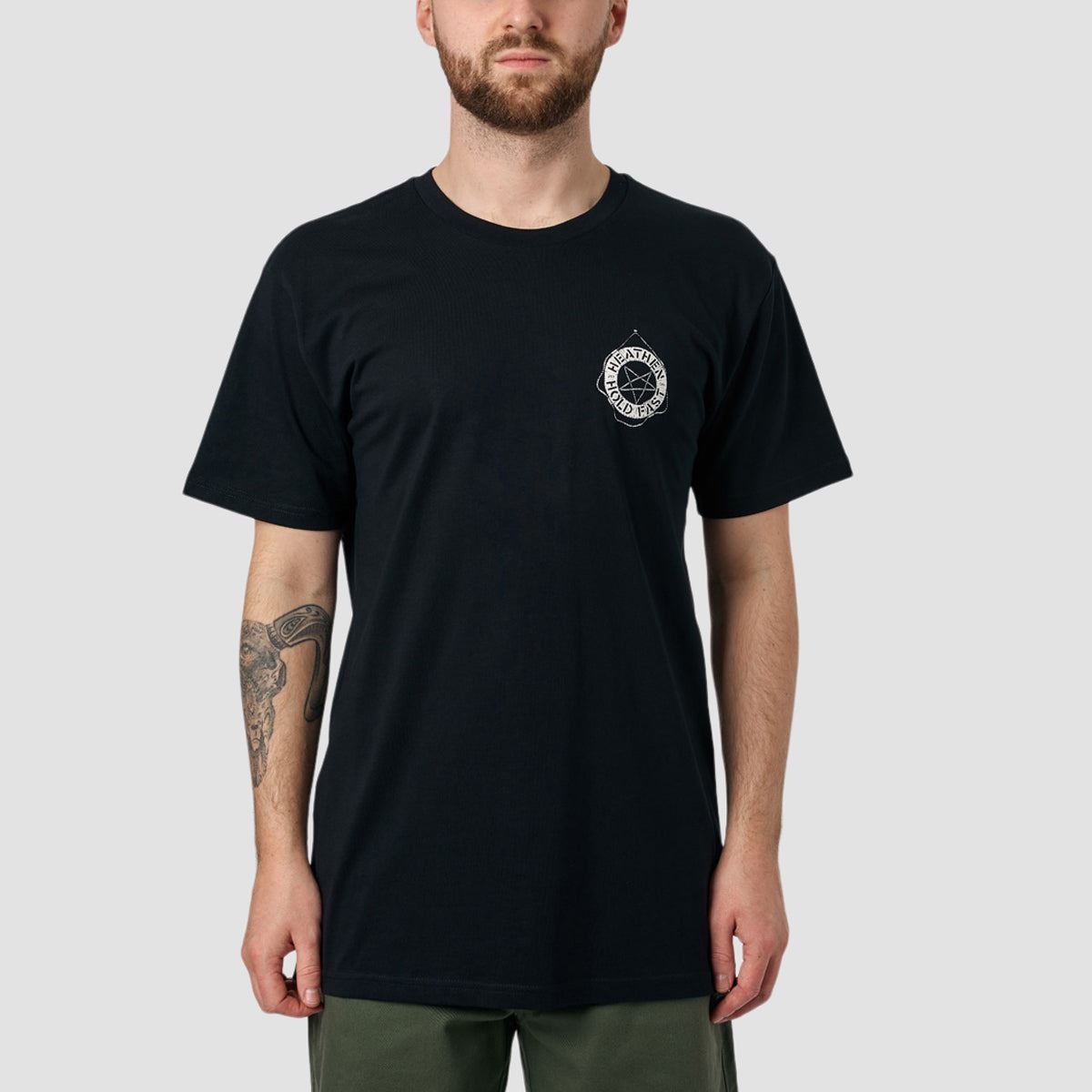 Heathen Stormy Seas T-Shirt Black