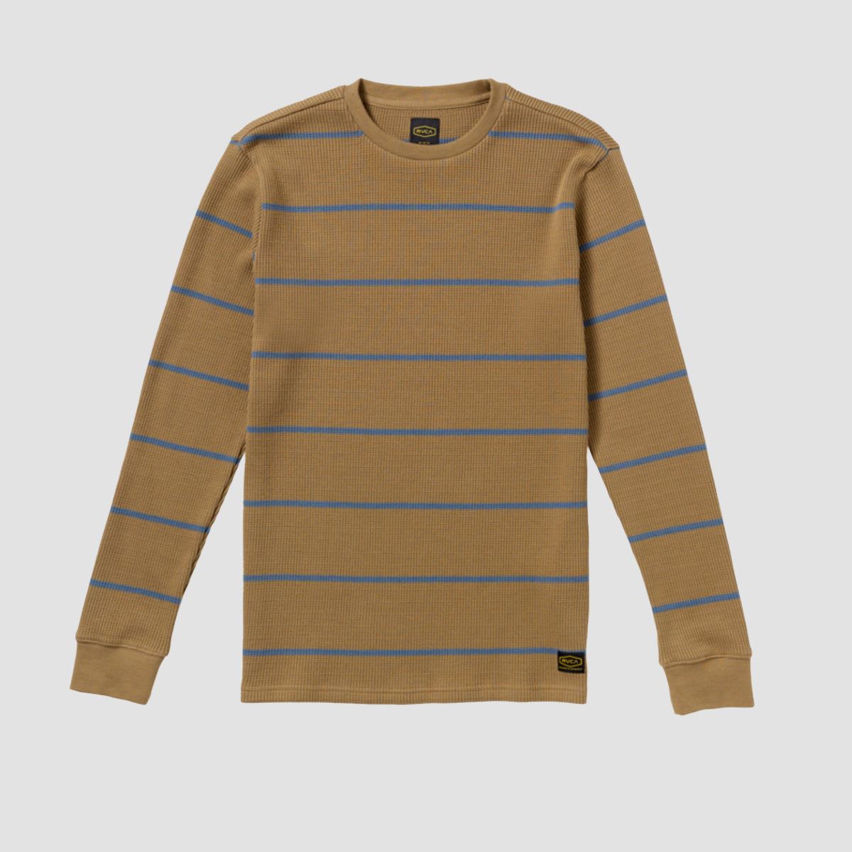 RVCA Day Shift Thermal Stripe Longsleeve T-Shirt Coyote