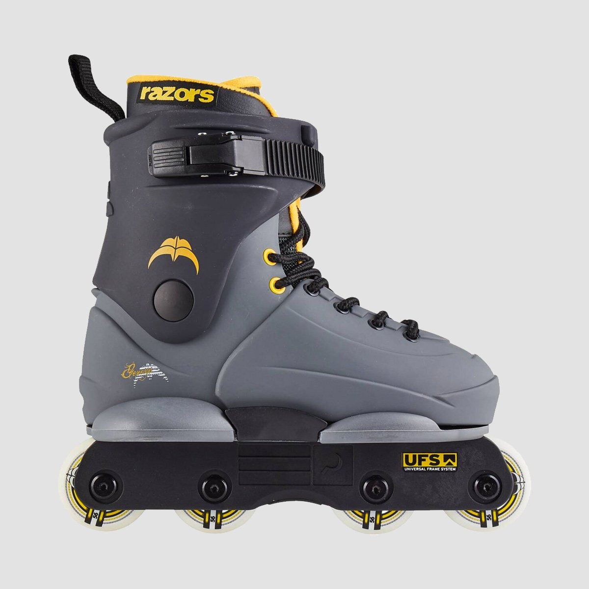 Razors Genesys 8W Flat Setup Adjustable Aggressive Skates Grey 2-5uk