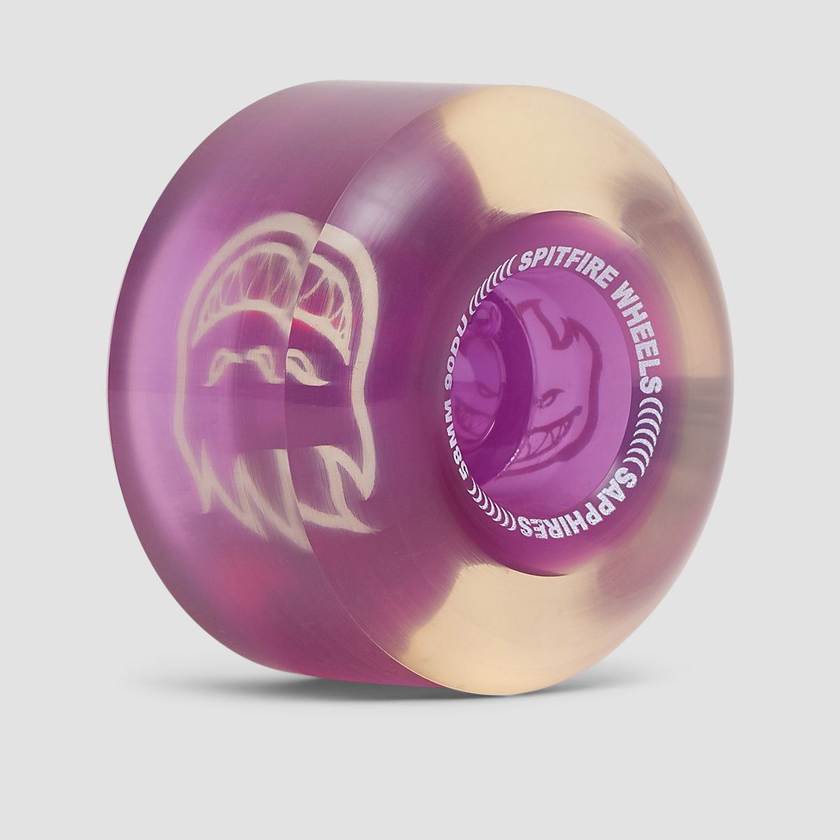 Spitfire Sapphires 90DU Skateboard Wheels Purple 58mm