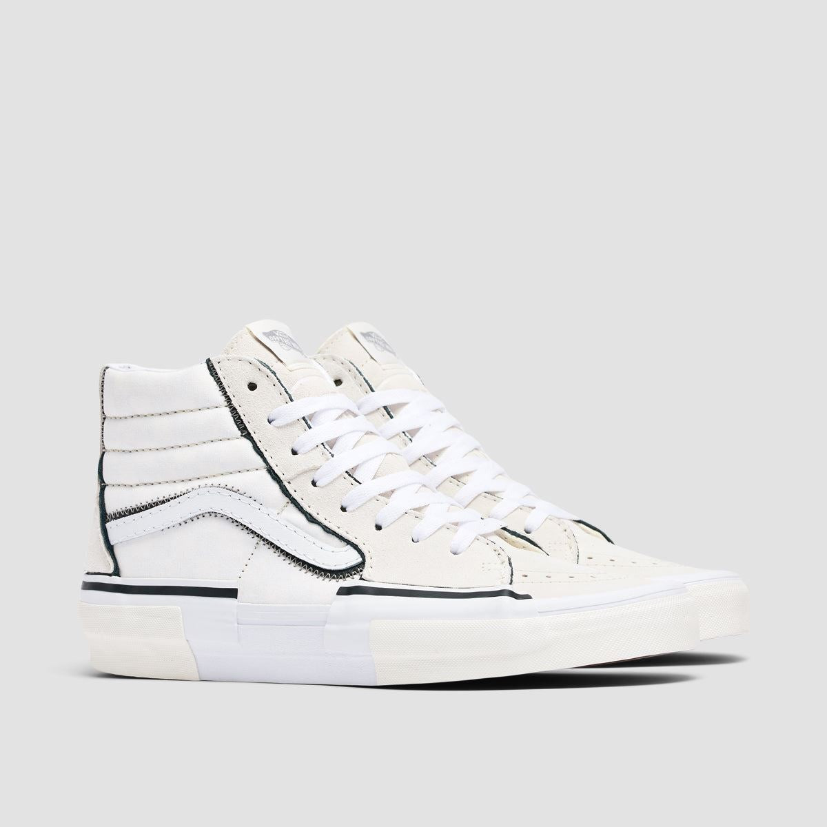 Vans Sk8-Hi Reconstruct High Top Shoes - Marshmallow/White