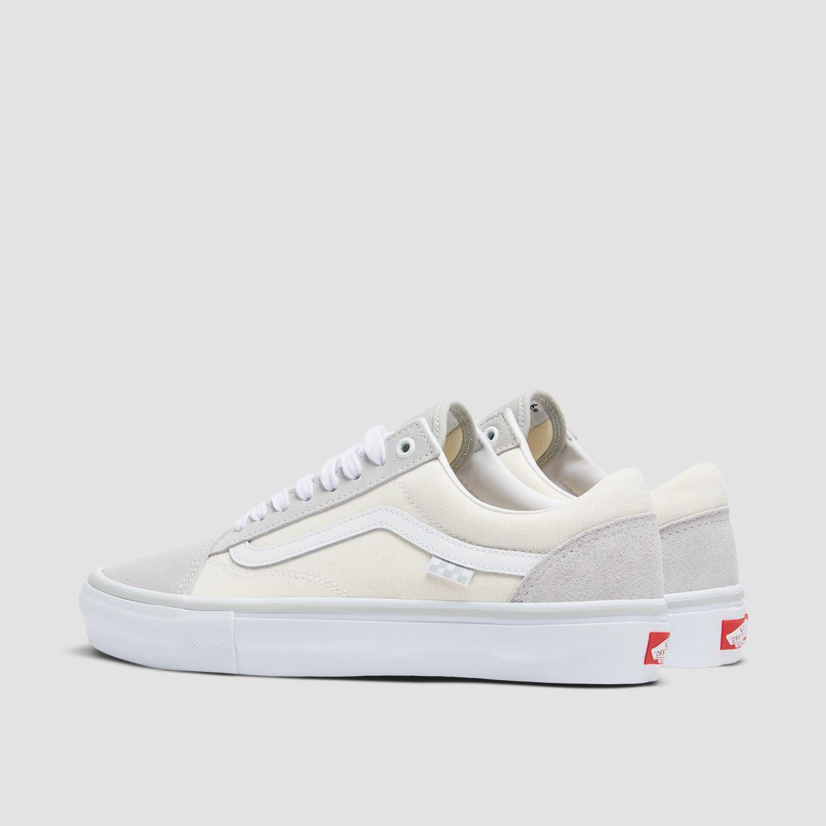 Vans Skate Old Skool Shoes - Light Grey/White