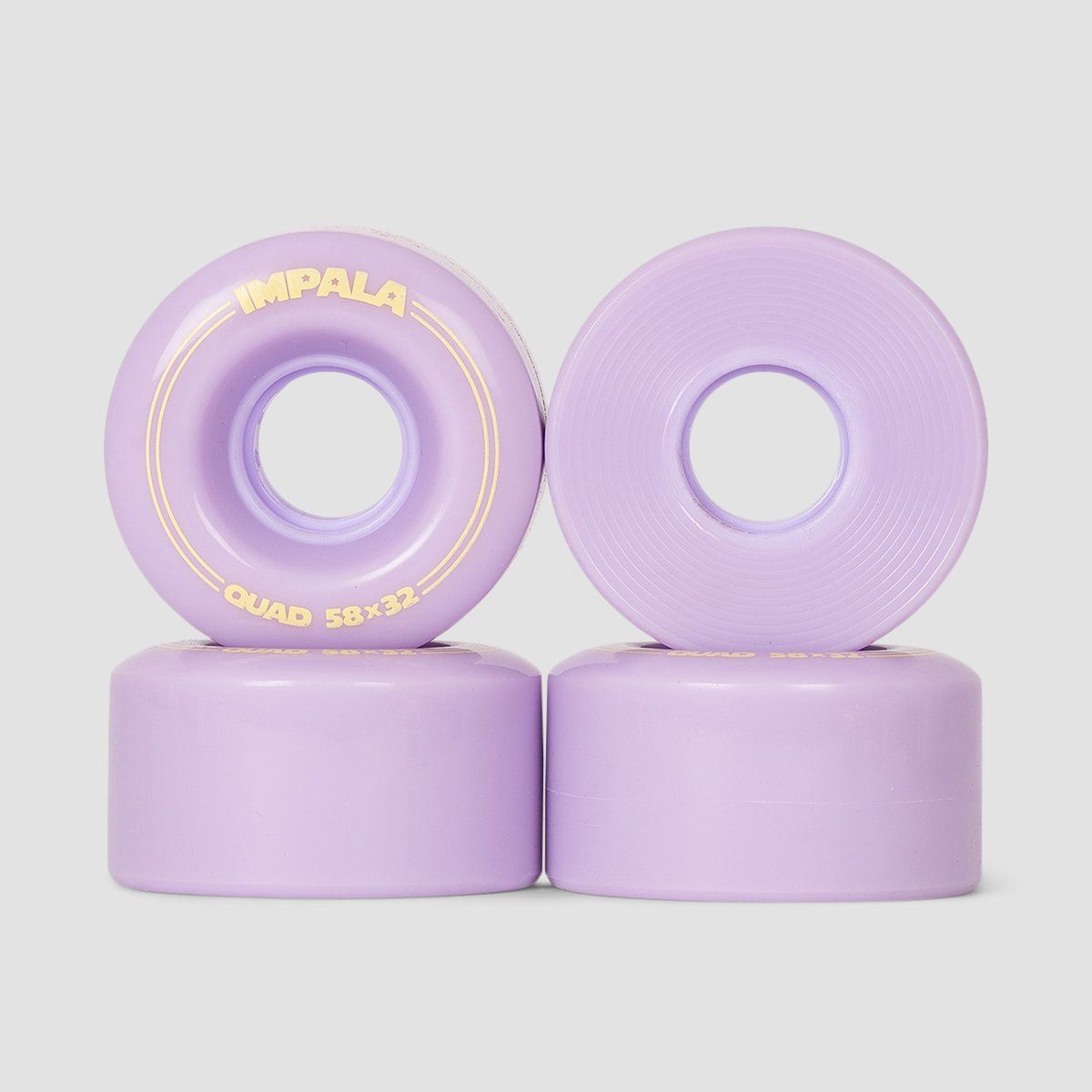 Custom Pastel Rims Impala Quad 82A Wheels x4 Pastel Lilac 58mm