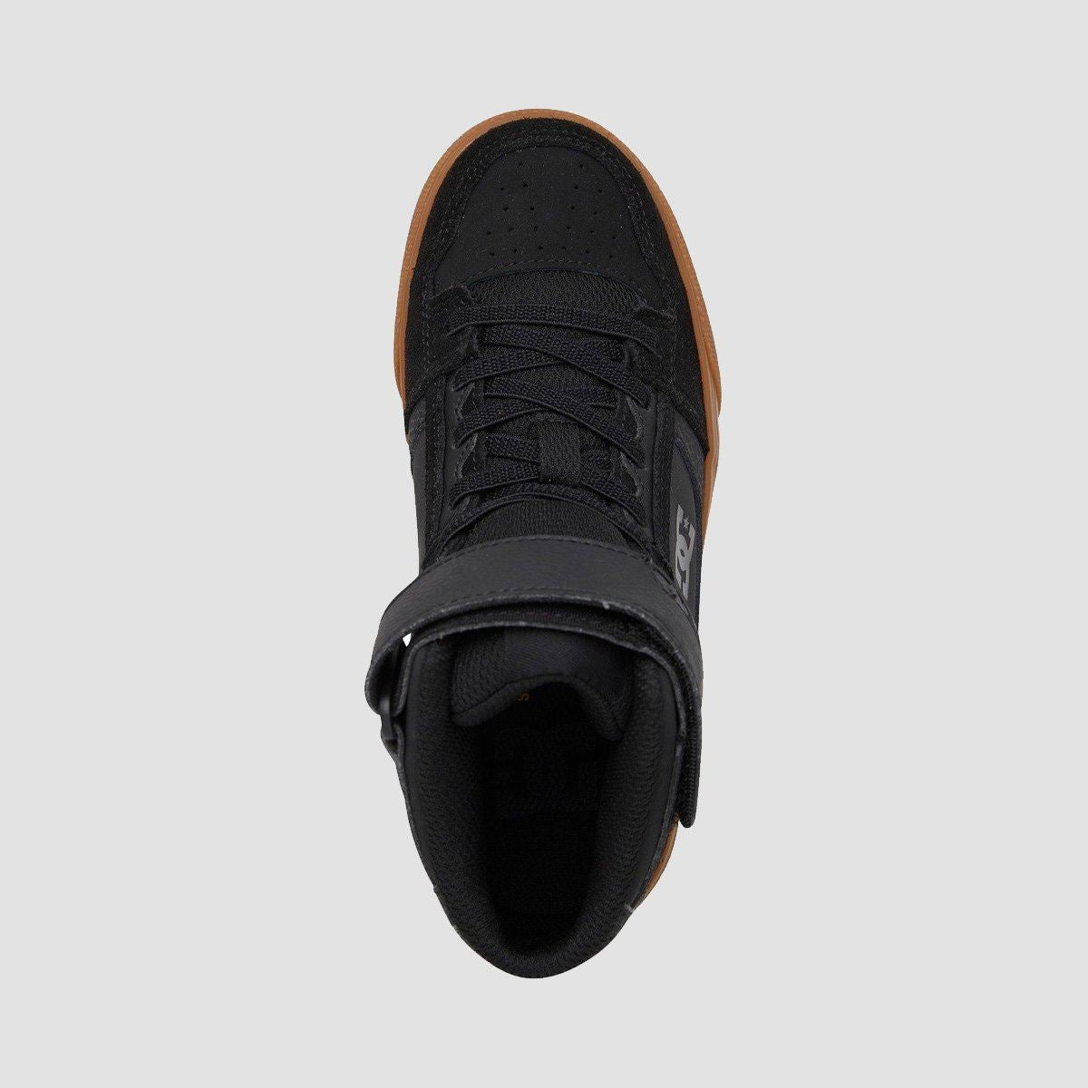 DC Pure HT EV Shoes - Black/Gum - Kids