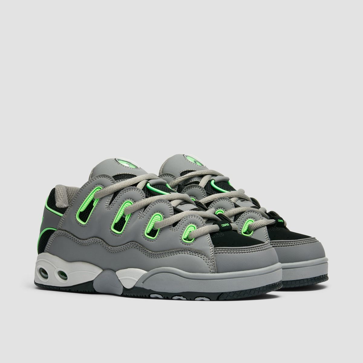 Osiris D3 OG Shoes - Black/Grey/Lime