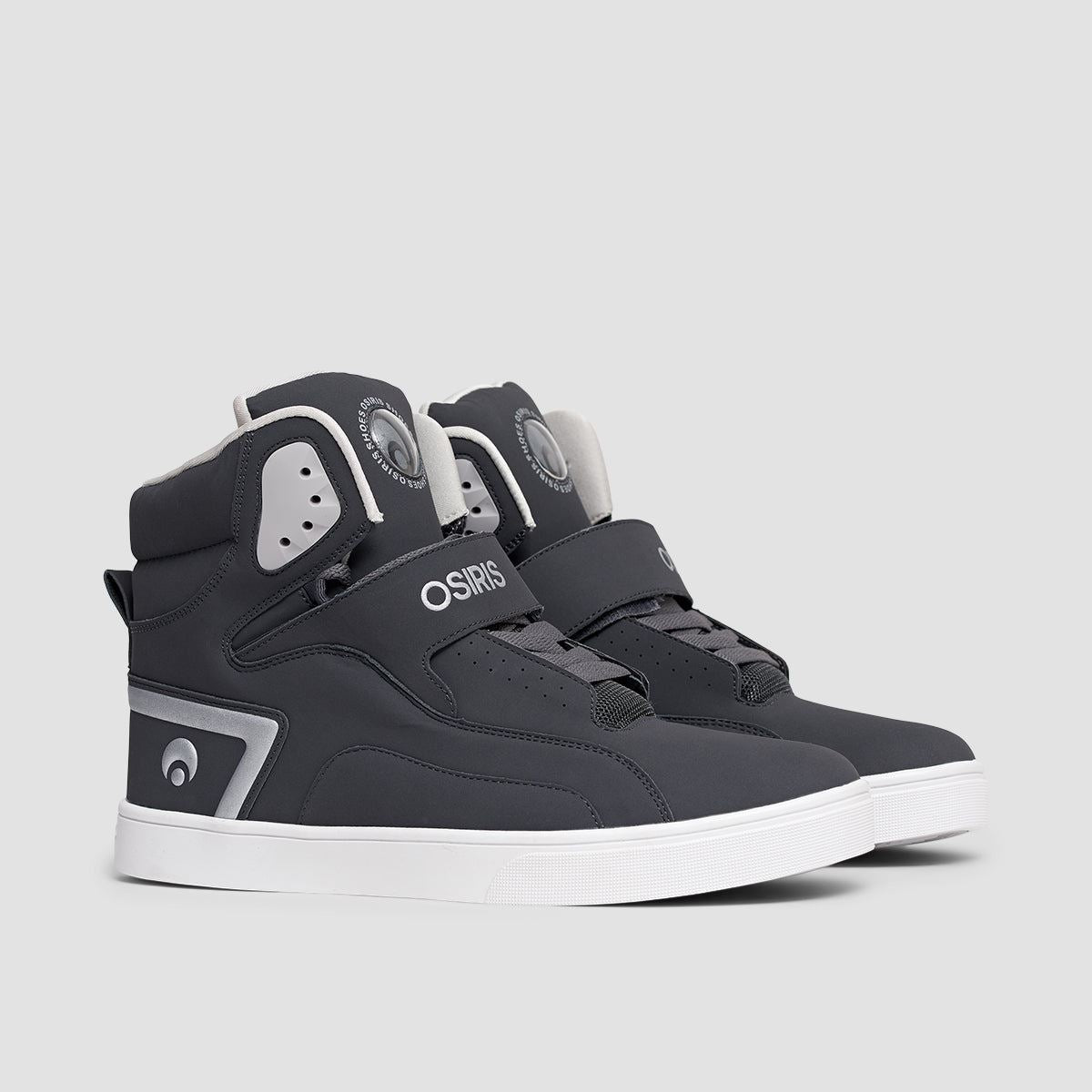 Osiris Rize Ultra High Top Shoes - Charcoal/White