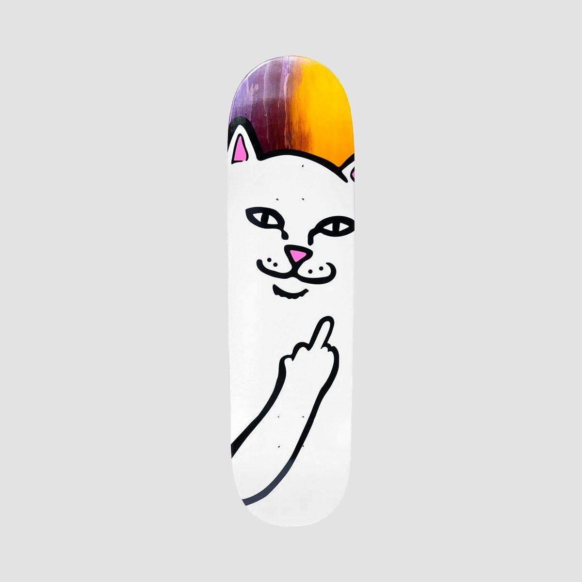 Ripndip Lord Nermal Skateboard Deck Purple/Yellow - 8.5"