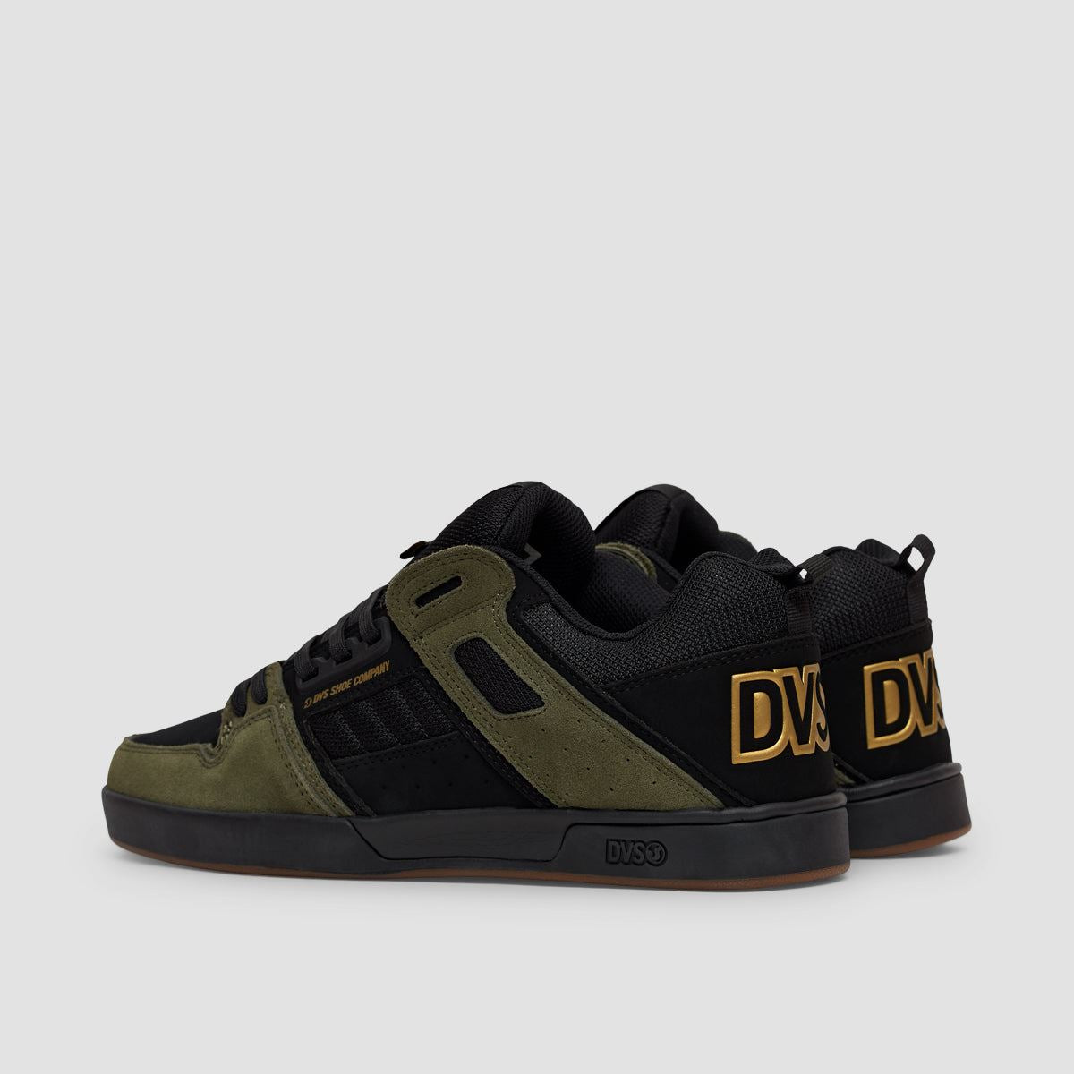 DVS Comanche 2.0+ Shoes - Black/Olive/Gold Nubuck