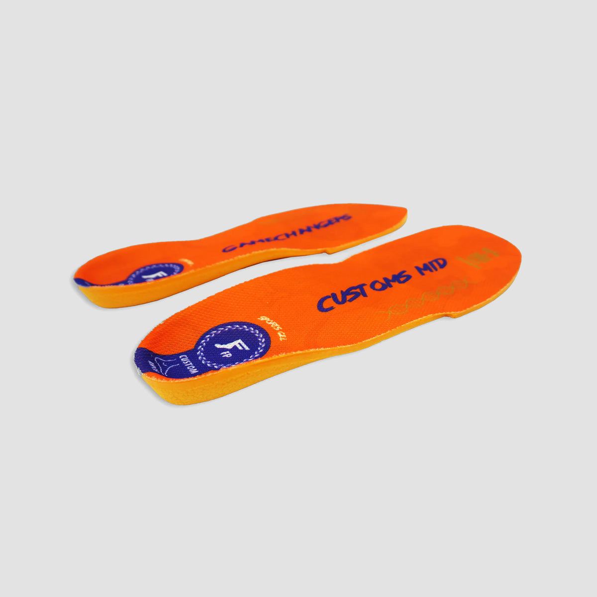Footprint Gamechanger Elite Custom Orthotic Sport Gel Mid Insoles Orange