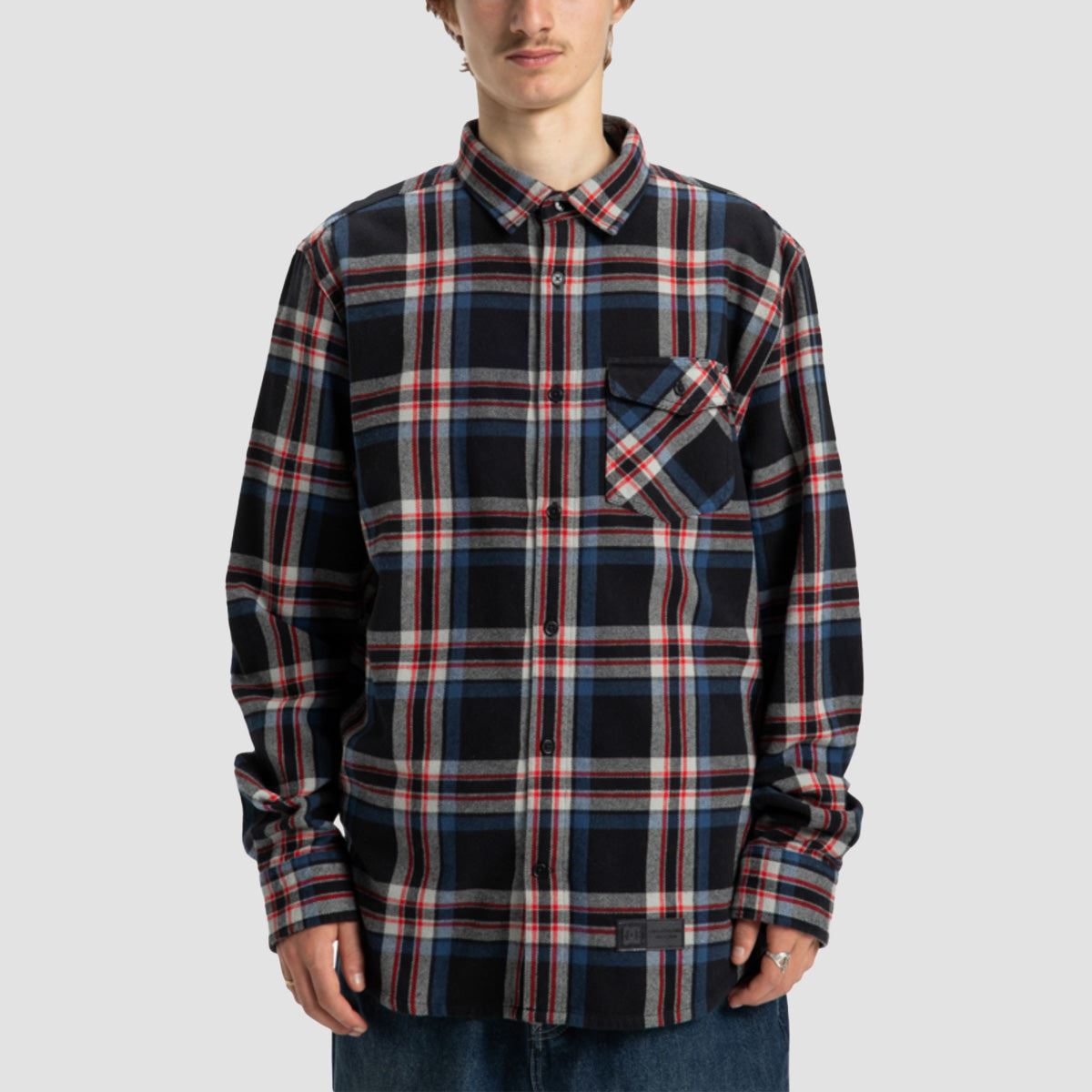DC Marshal Flannel Longsleeve Shirt Black