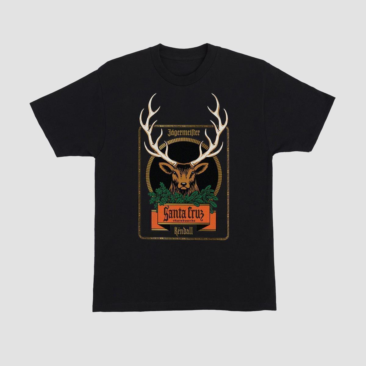 Santa Cruz x Jagermeister Kendall Deer T-Shirt Black