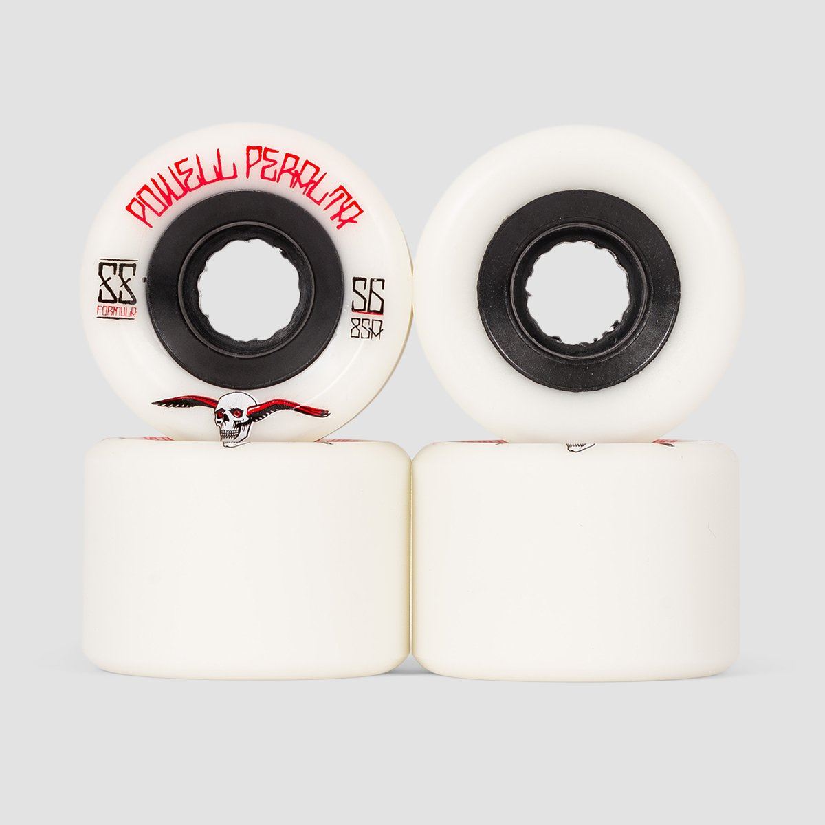 Powell Peralta G-Slides 85A SSF Skateboard Wheels White 56mm