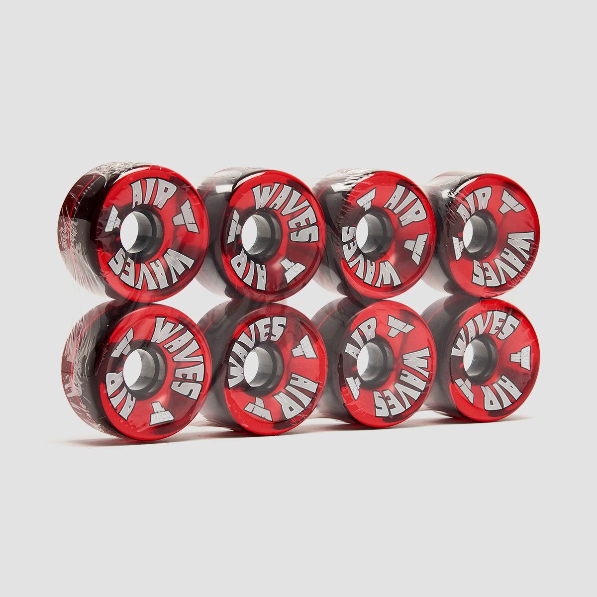 Air Waves USA 78a Quad Wheels x8 Clear Red 65mm