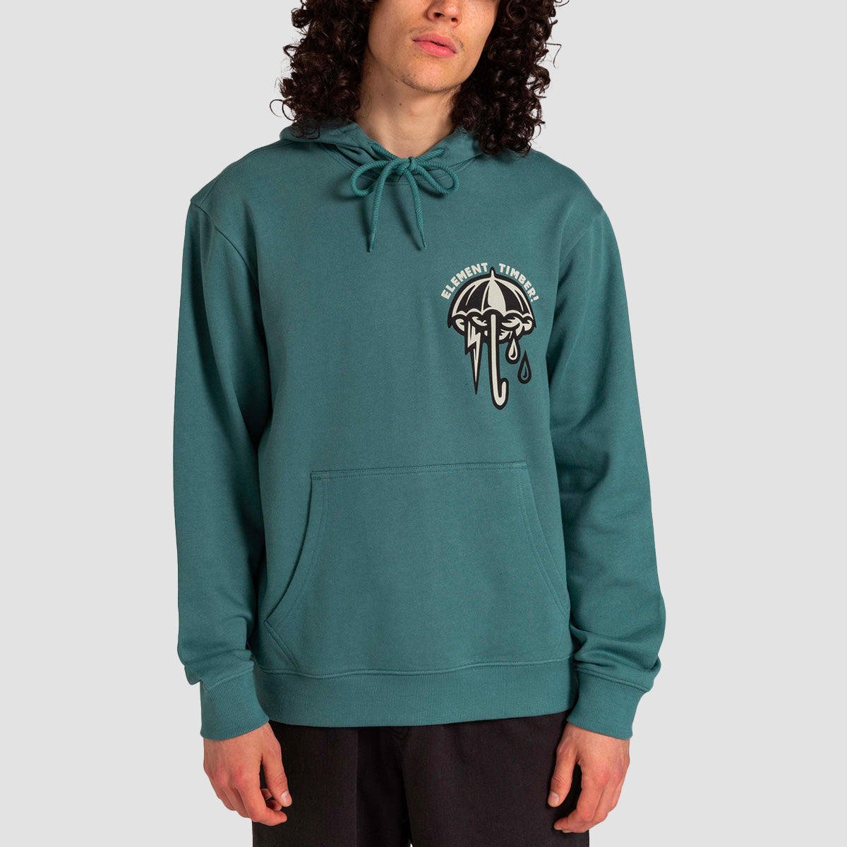 Element X Timber Angry Clouds Pullover Hoodie North Atlantic