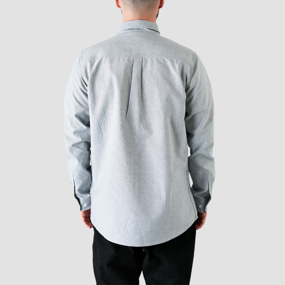 Heathen Canibal Ox-ford Longsleeve Shirt Nothing Grey