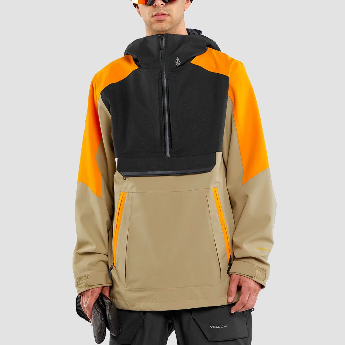 Volcom Brighton Pullover Snow Jacket Gold