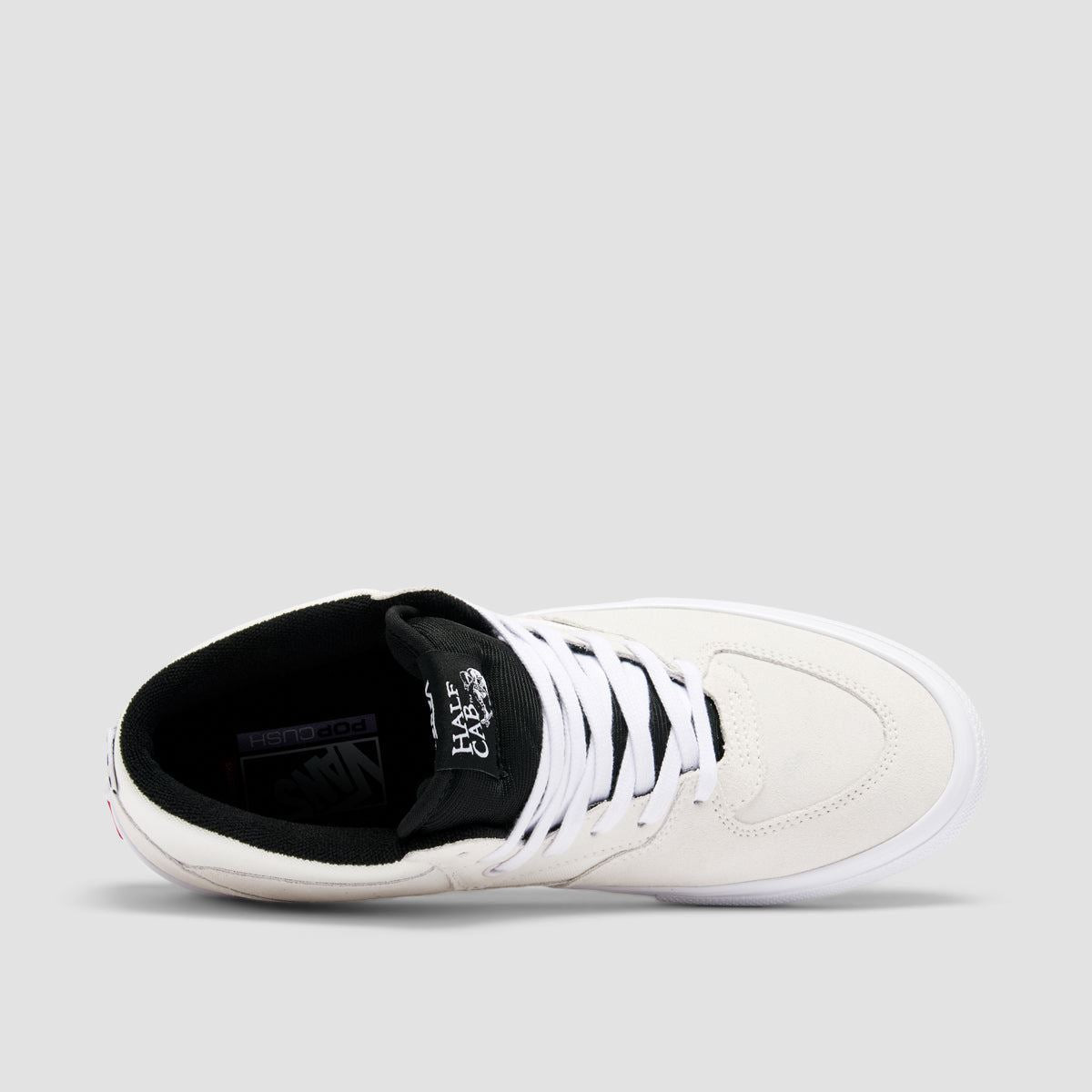 Vans Skate Half Cab Mid Top Shoes - White/Black