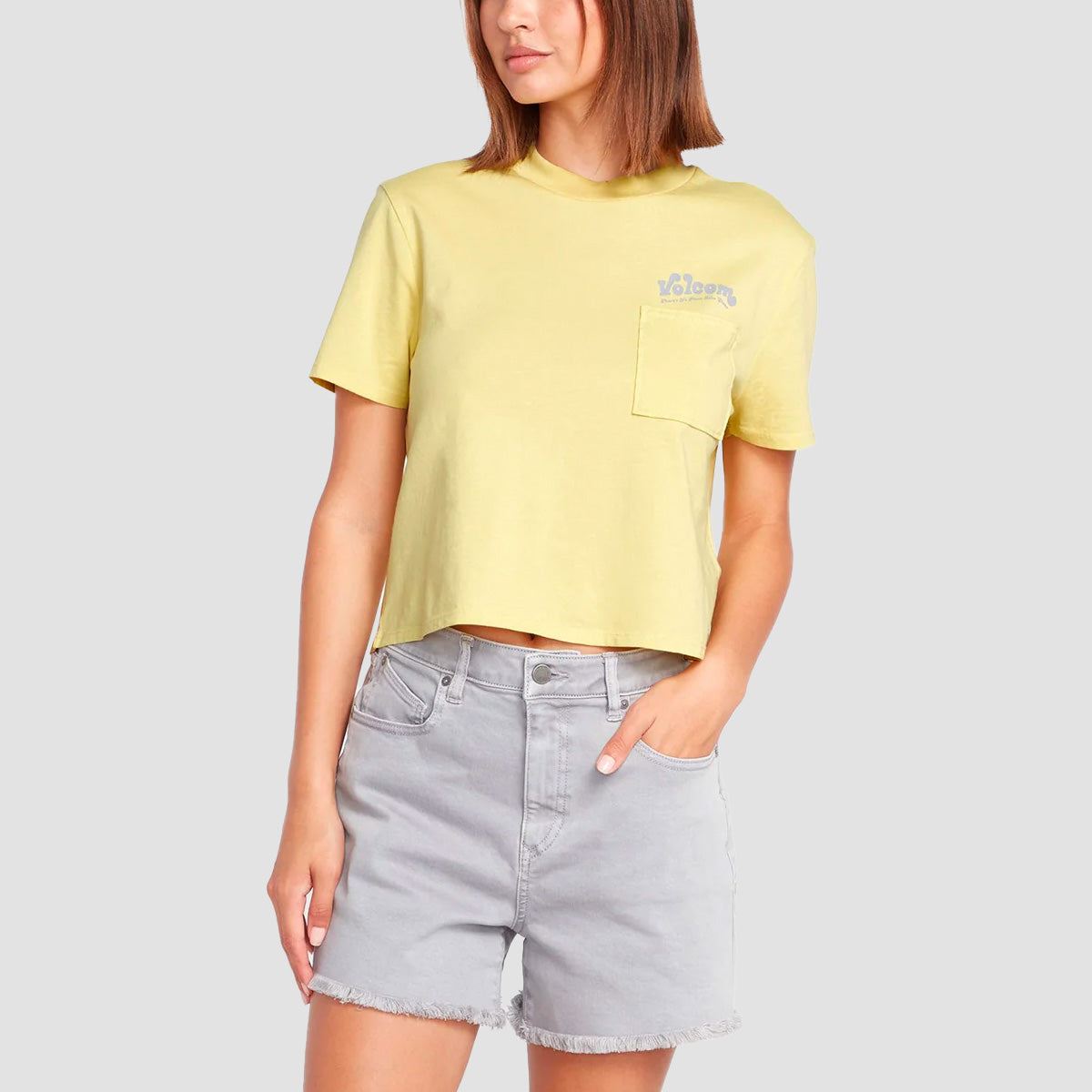 Volcom Pocket Dial T-Shirt Citron - Womens