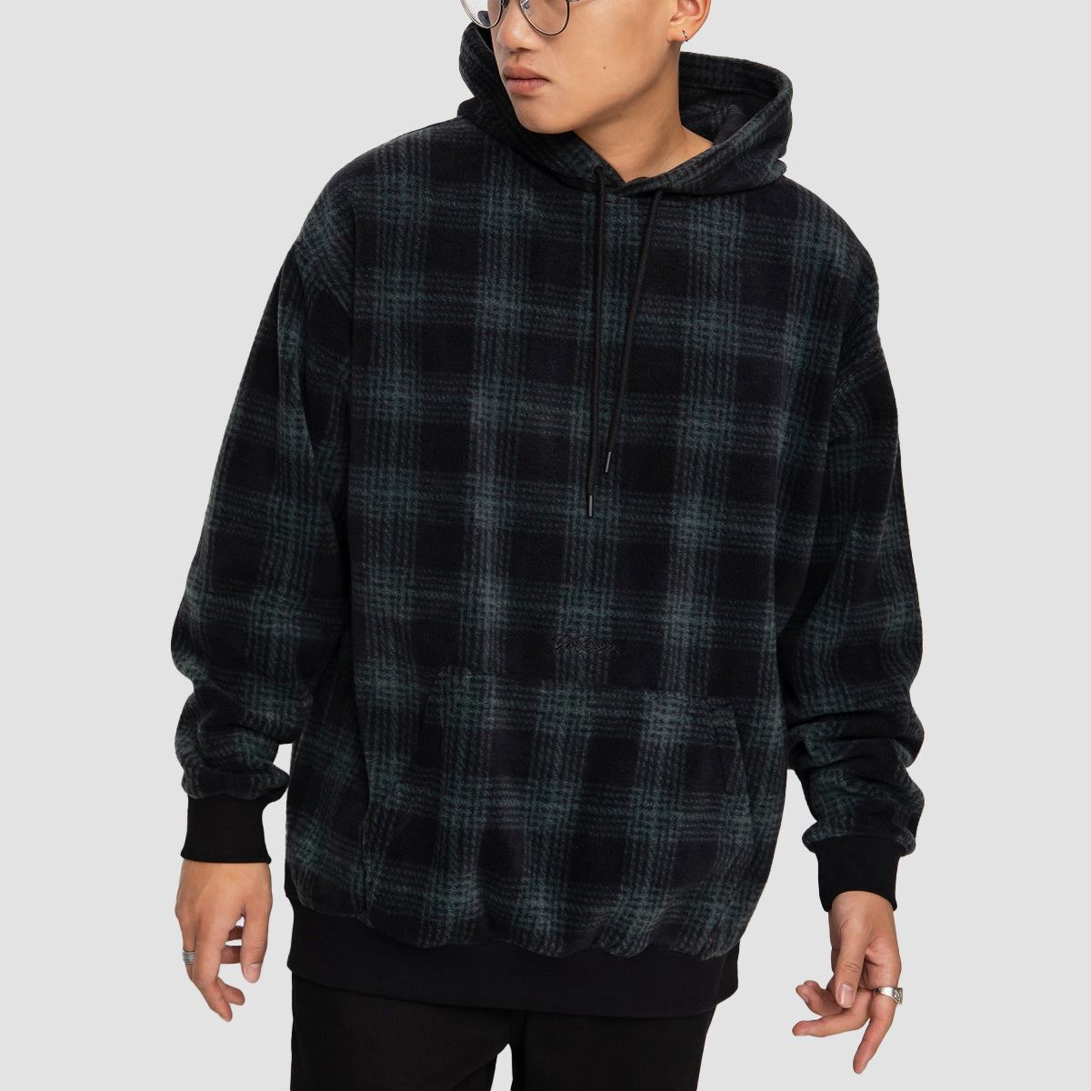 Volcom Throw Exceptions Pullover Hoodie Cedar Green