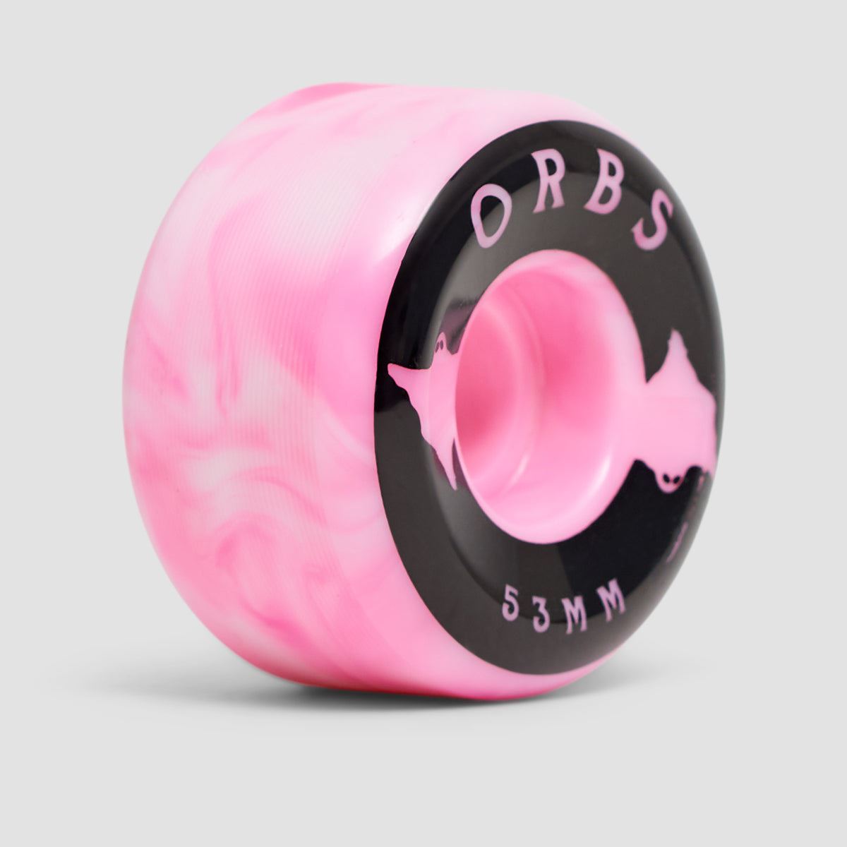 Welcome Orbs Specters Swirls Conical 99A Skateboard Wheels Pink/White 53mm