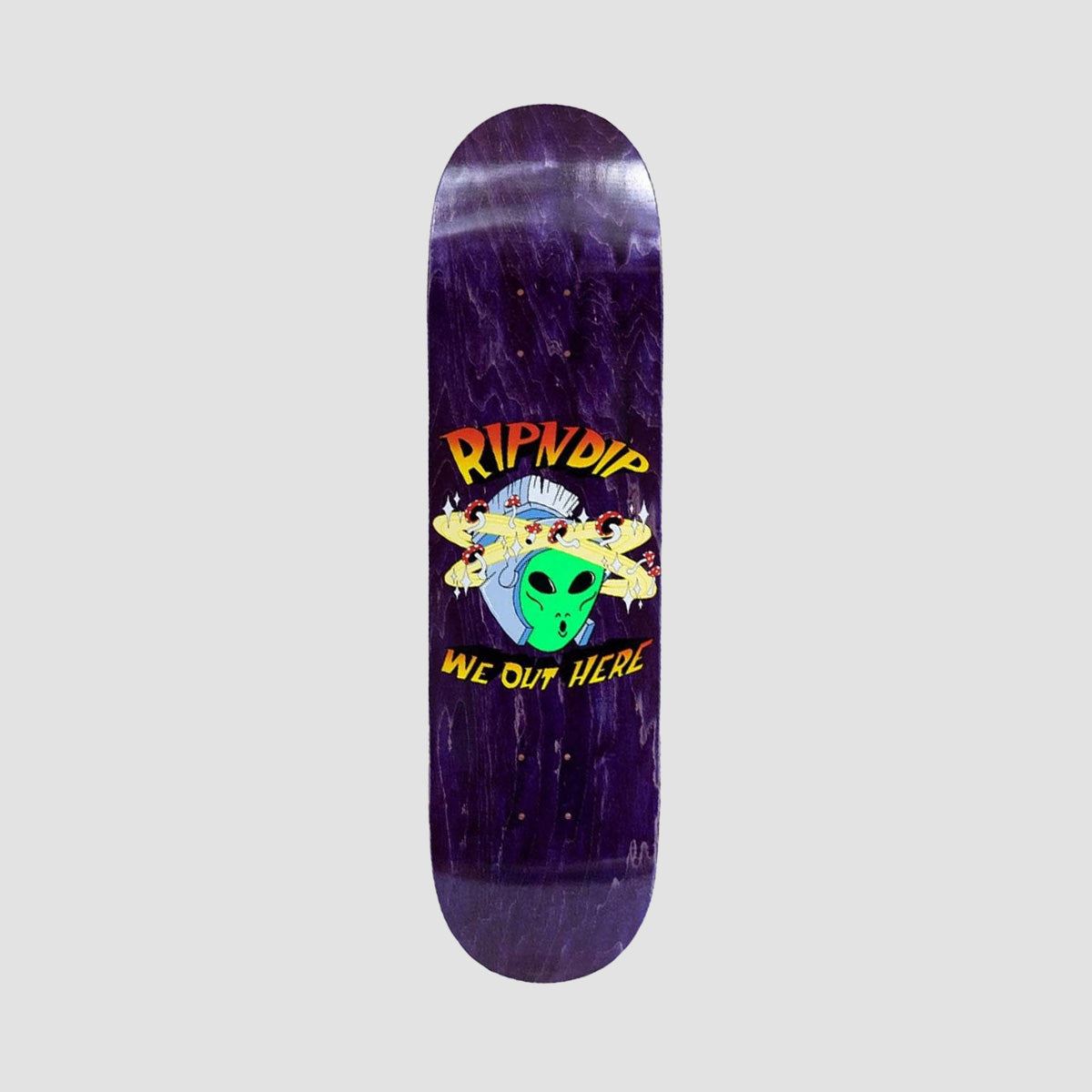 RIPNDIP Out of this World Skateboard Deck Purple - 8.5"