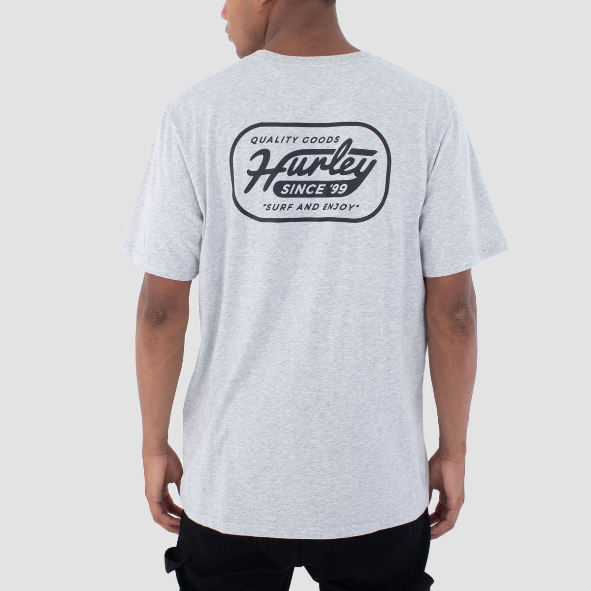 Hurley Surf & Enjoy T-Shirt Heather Grey