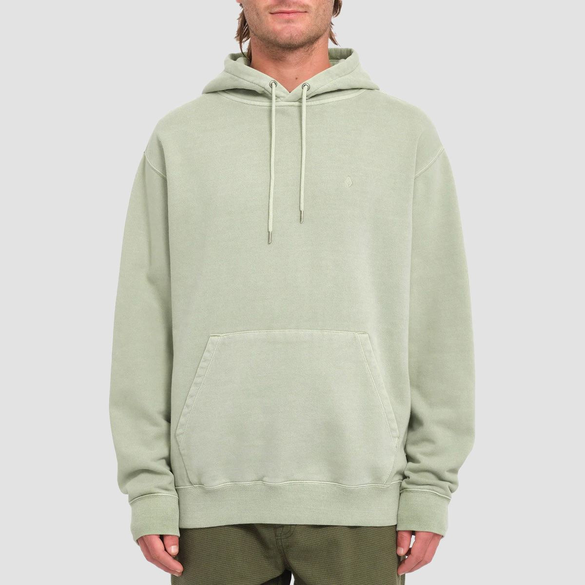 Volcom Single Stone Pw Pullover Hoodie Green Tea