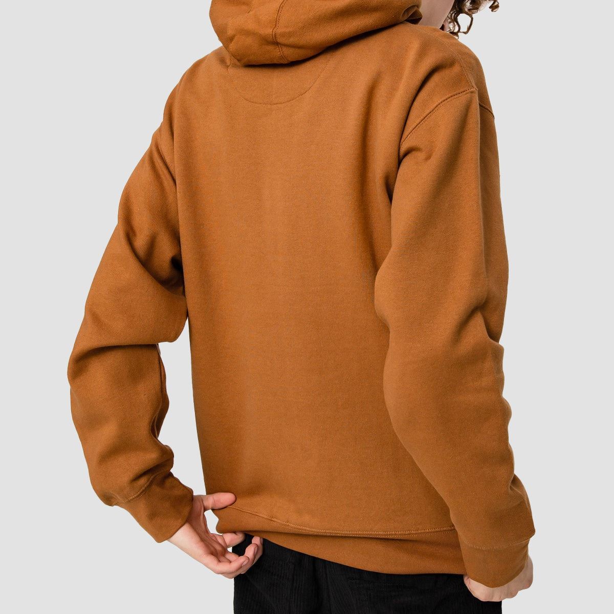 eS Main Block Pullover Hoodie Brown