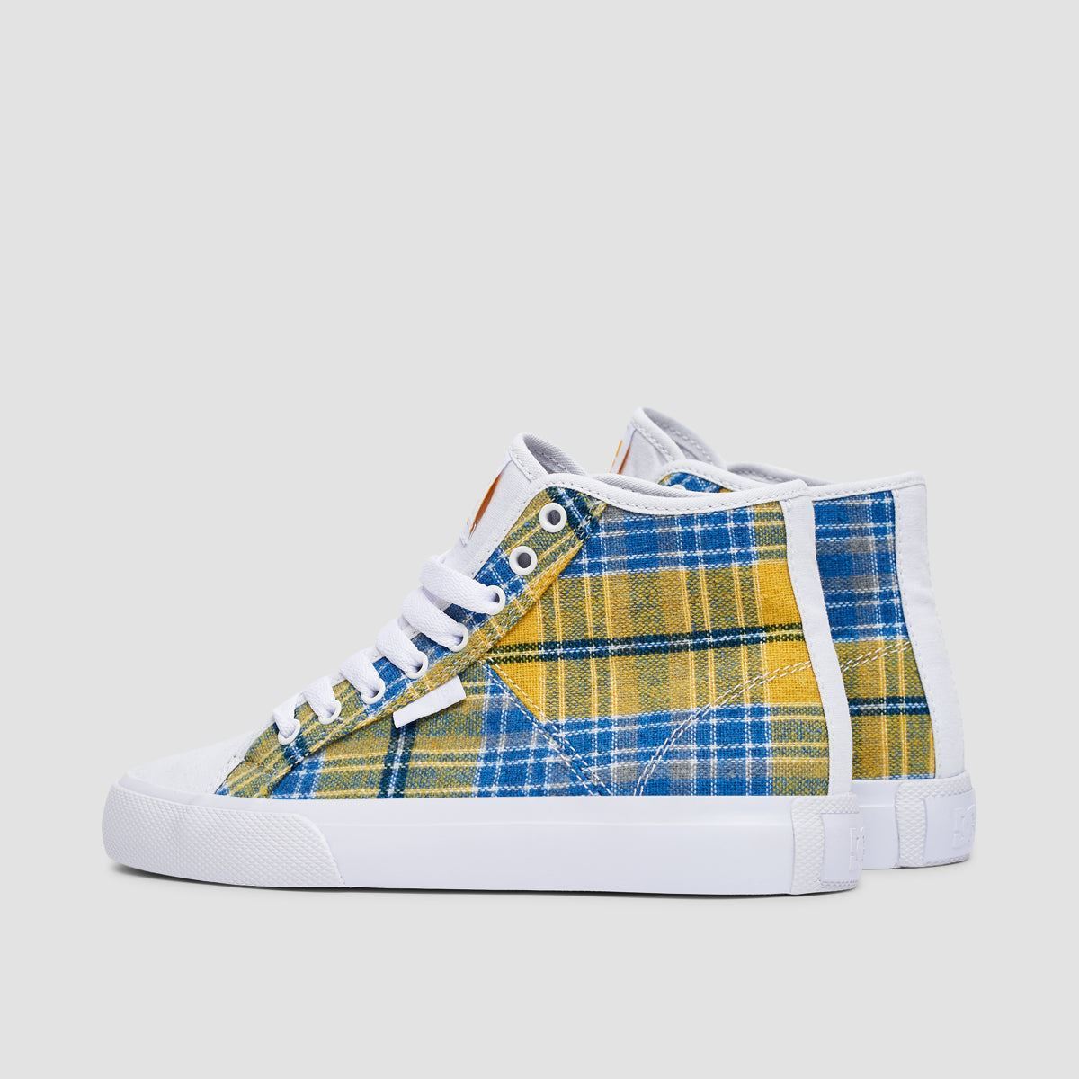 DC Manual Hi TXSE Shoes - White/Plaid - Womens