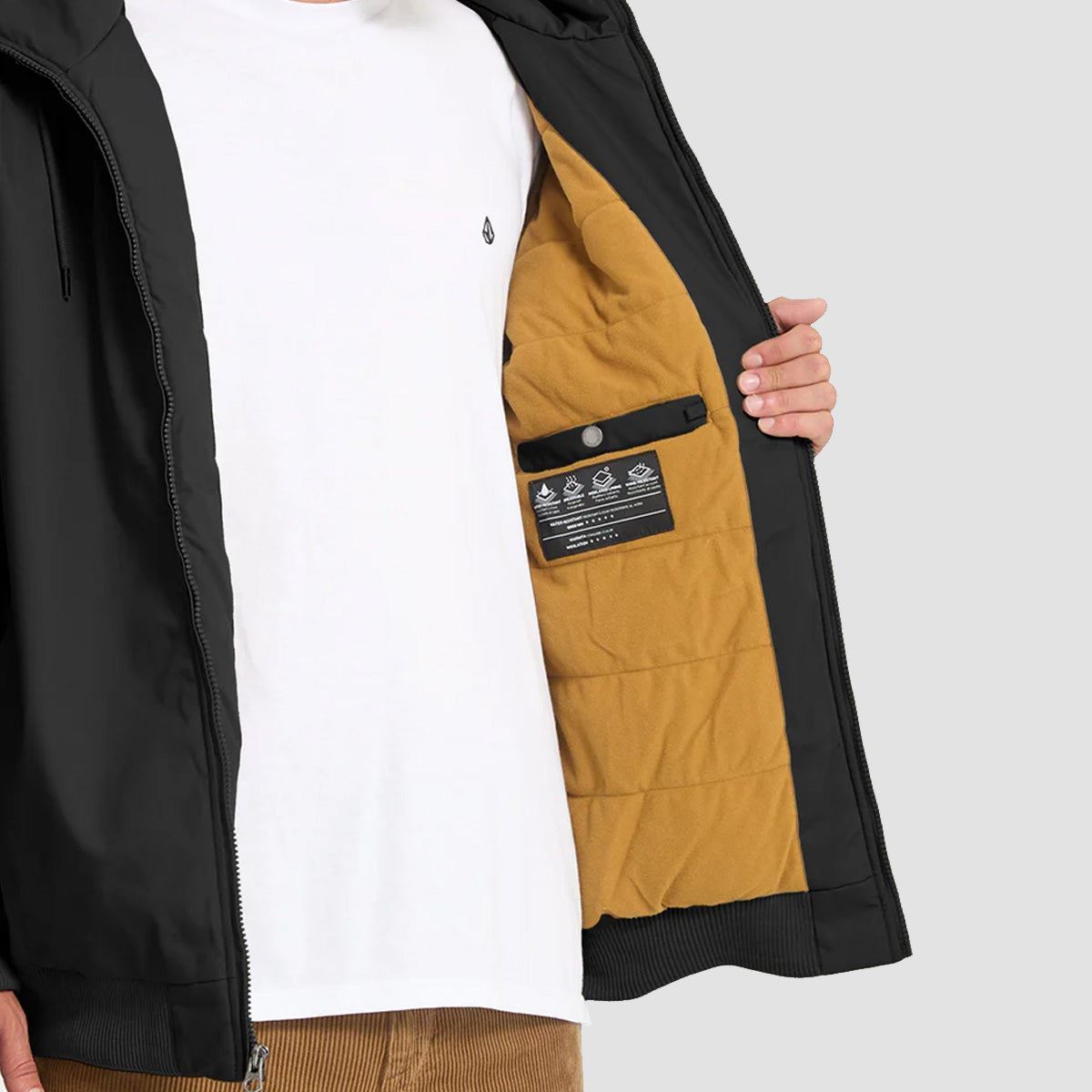 Volcom Hernan 10K Jacket Rinsed Black