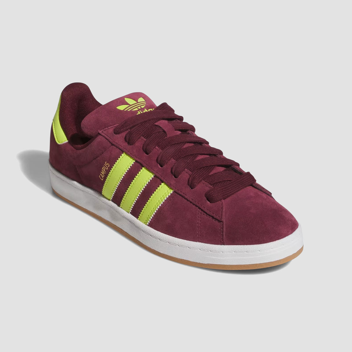 adidas Campus ADV Shoes - Maroon/Semi Solar Yellow/Ftwr White
