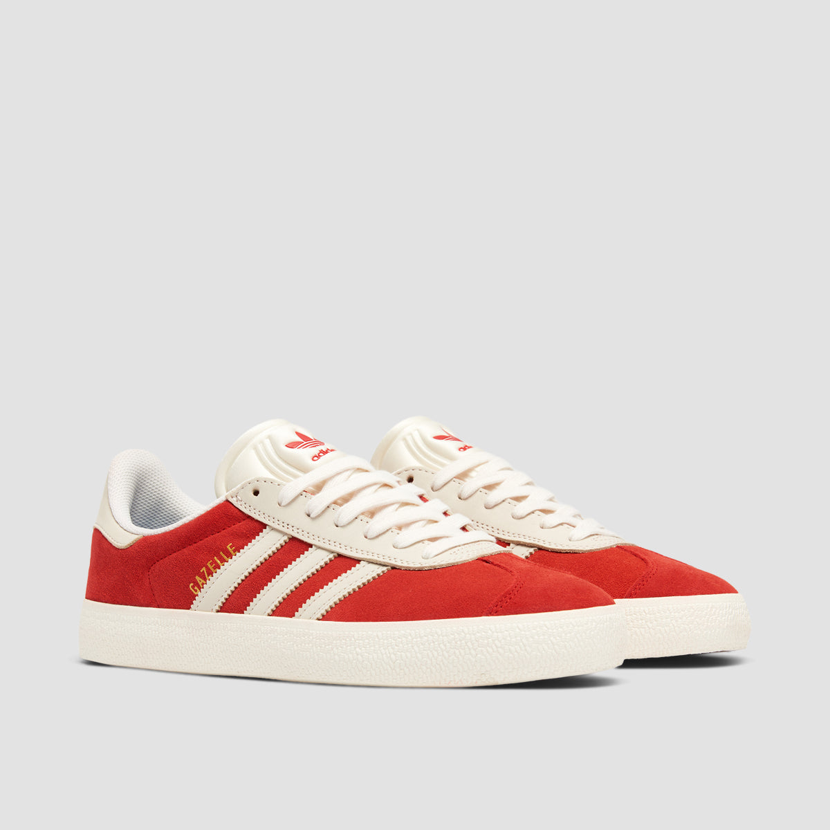 adidas Gazelle Shoes - Better Scarlet/Chalk White/Gold Met.