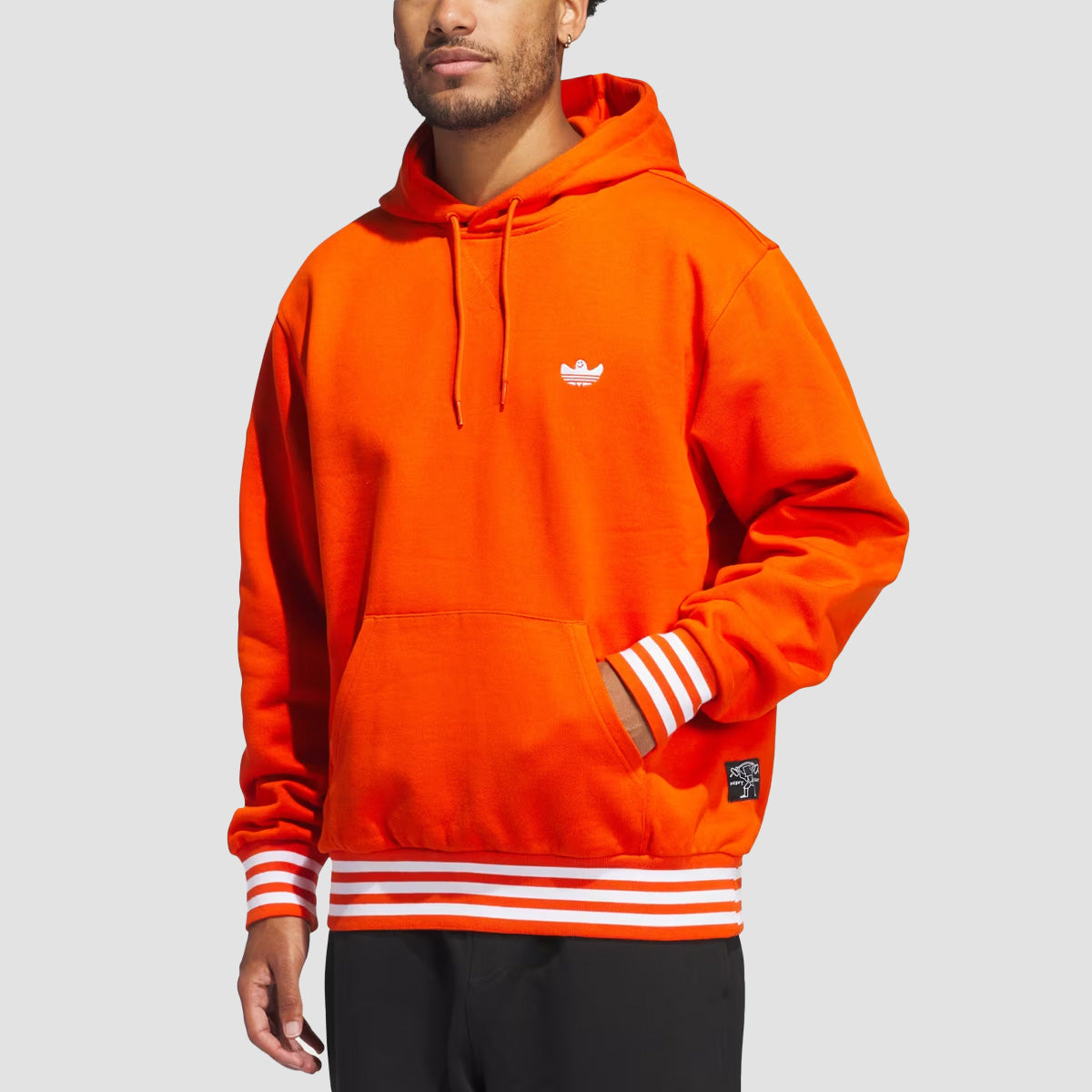 adidas Heavyweight Shmoofoil Pullover Hoodie Collegiate Orange