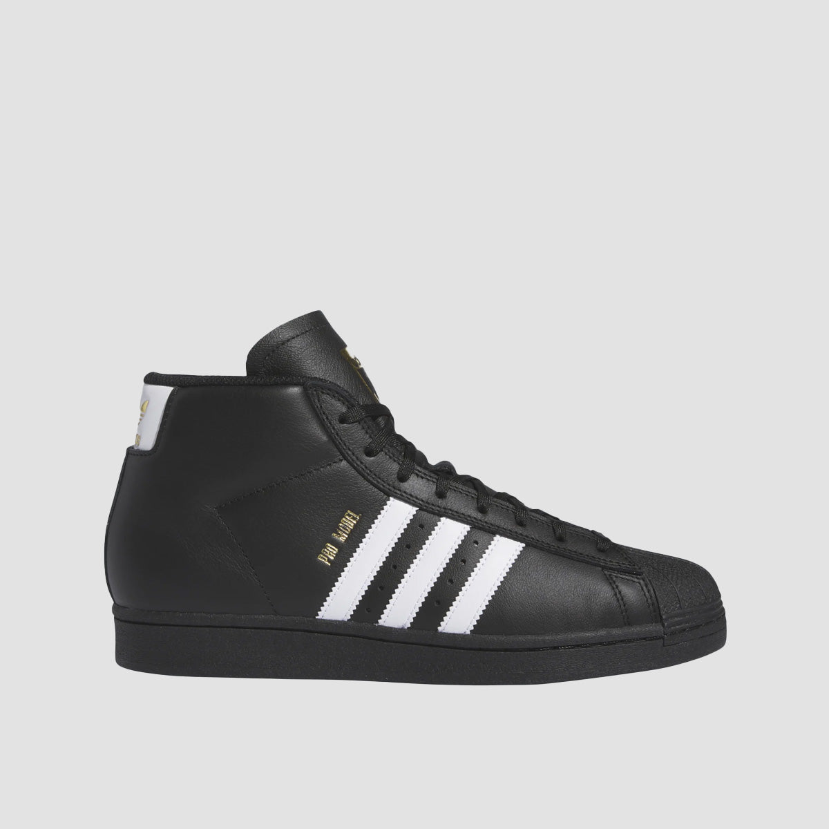 adidas Pro Model ADV Mid Top Shoes - Core Black/Ftwr White/Gold Met.