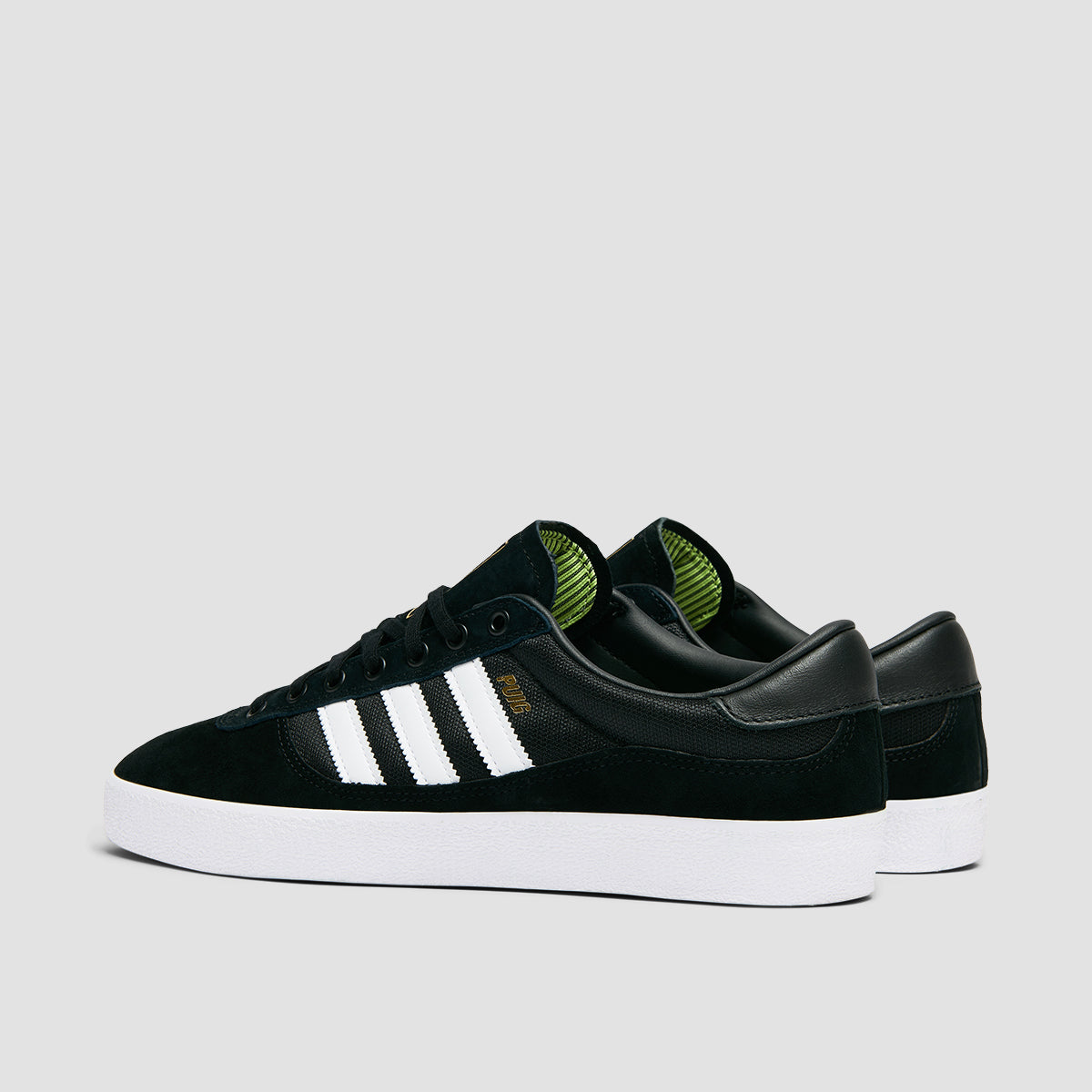 adidas Puig Indoor Shoes - Core Black/Ftwr White/Pulse Lime